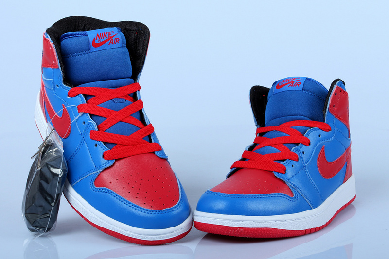 Air Jordan 1 Men Shoes Red/Dodgerblue Online